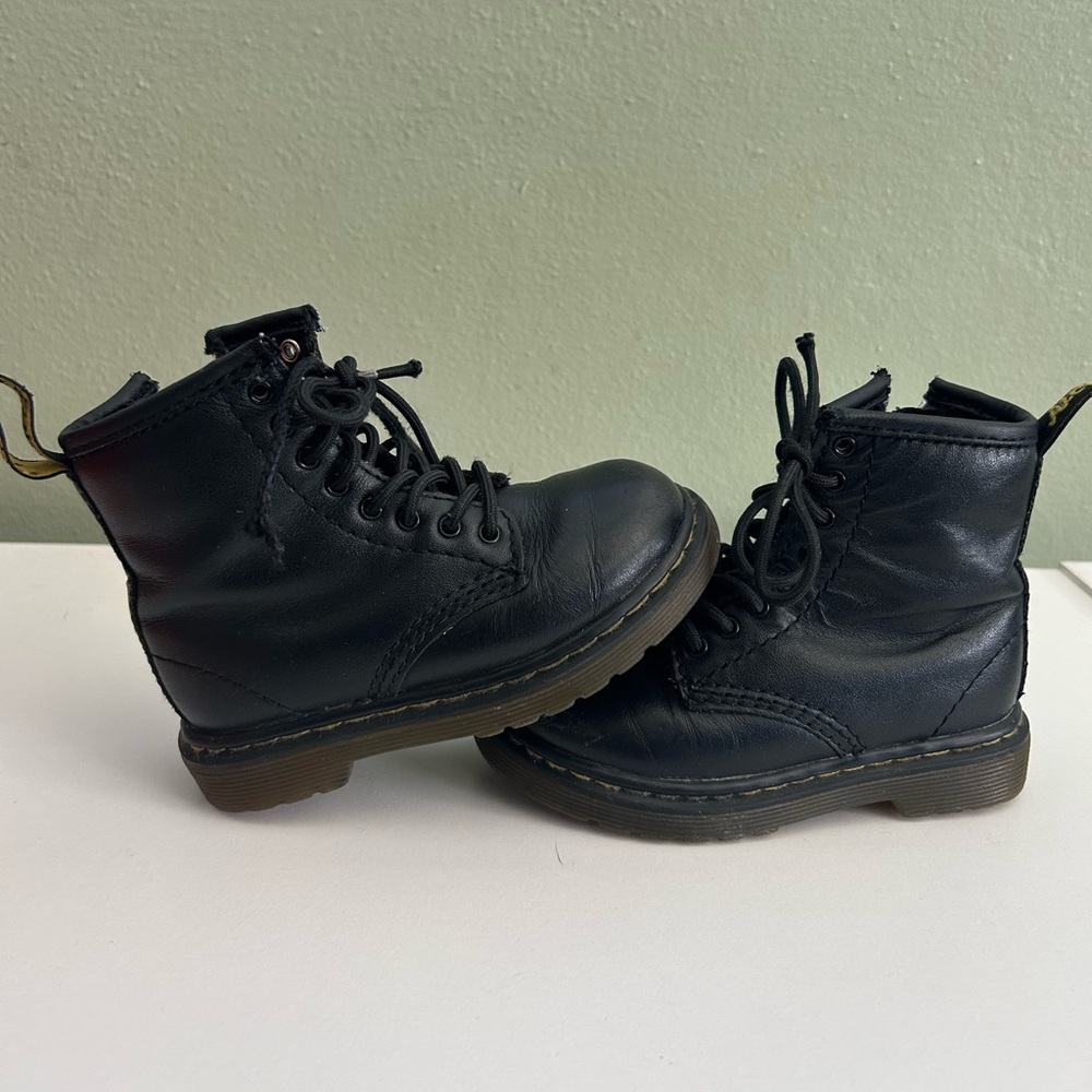 Dr. Marten Black Toddler Boots